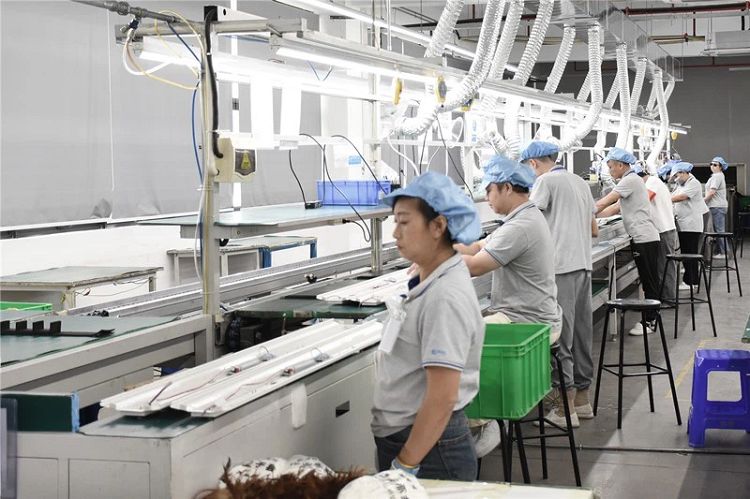 Production line of LED lighting